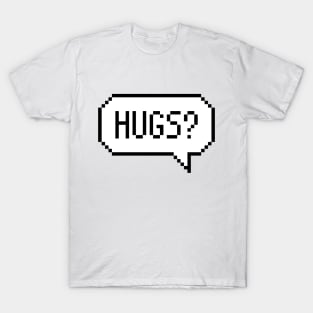 Pixel Art Hugs Speech Bubble T-Shirt